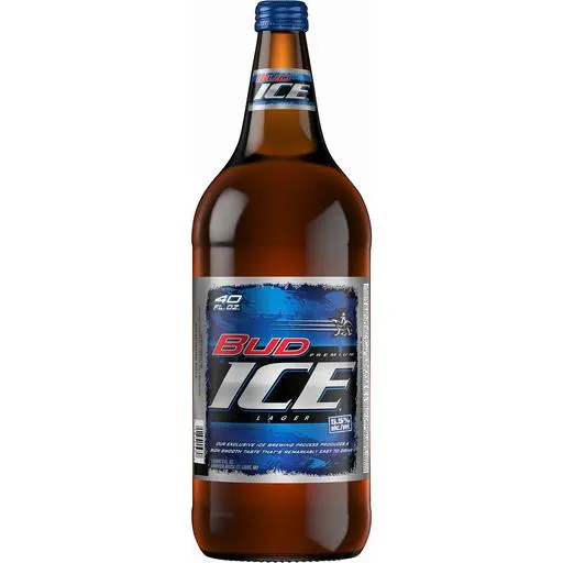 BUD ICE Beer, 40 fl. oz. Bottle, 5.5% ABV