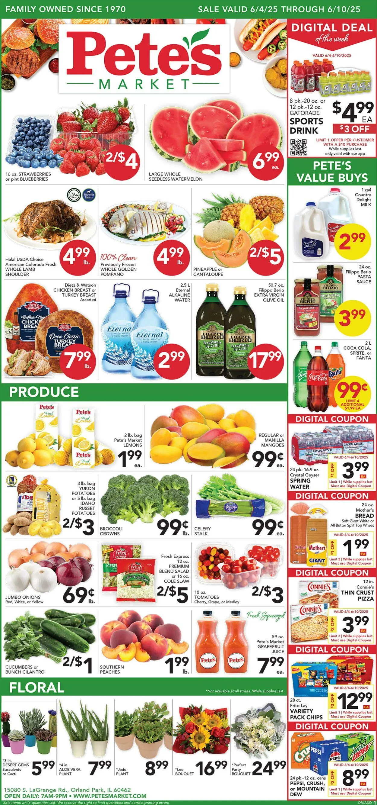 Weekly ad Pete's Fresh Market Current weekly ad from June 4 to June 10 2025 - Page 1