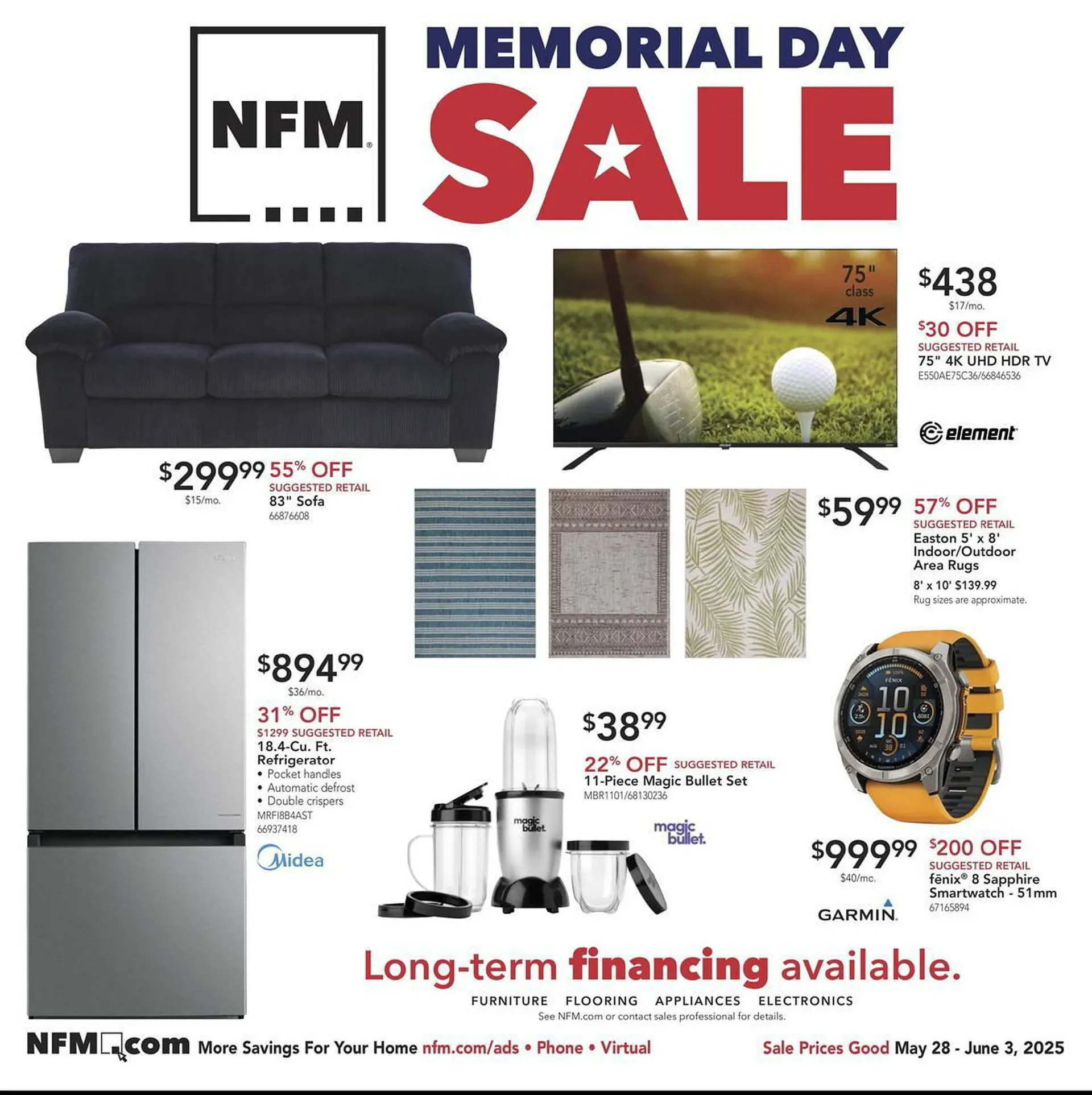Weekly ad Nebraska Furniture Mart Weekly Ad from May 28 to June 3 2025 - Page 1
