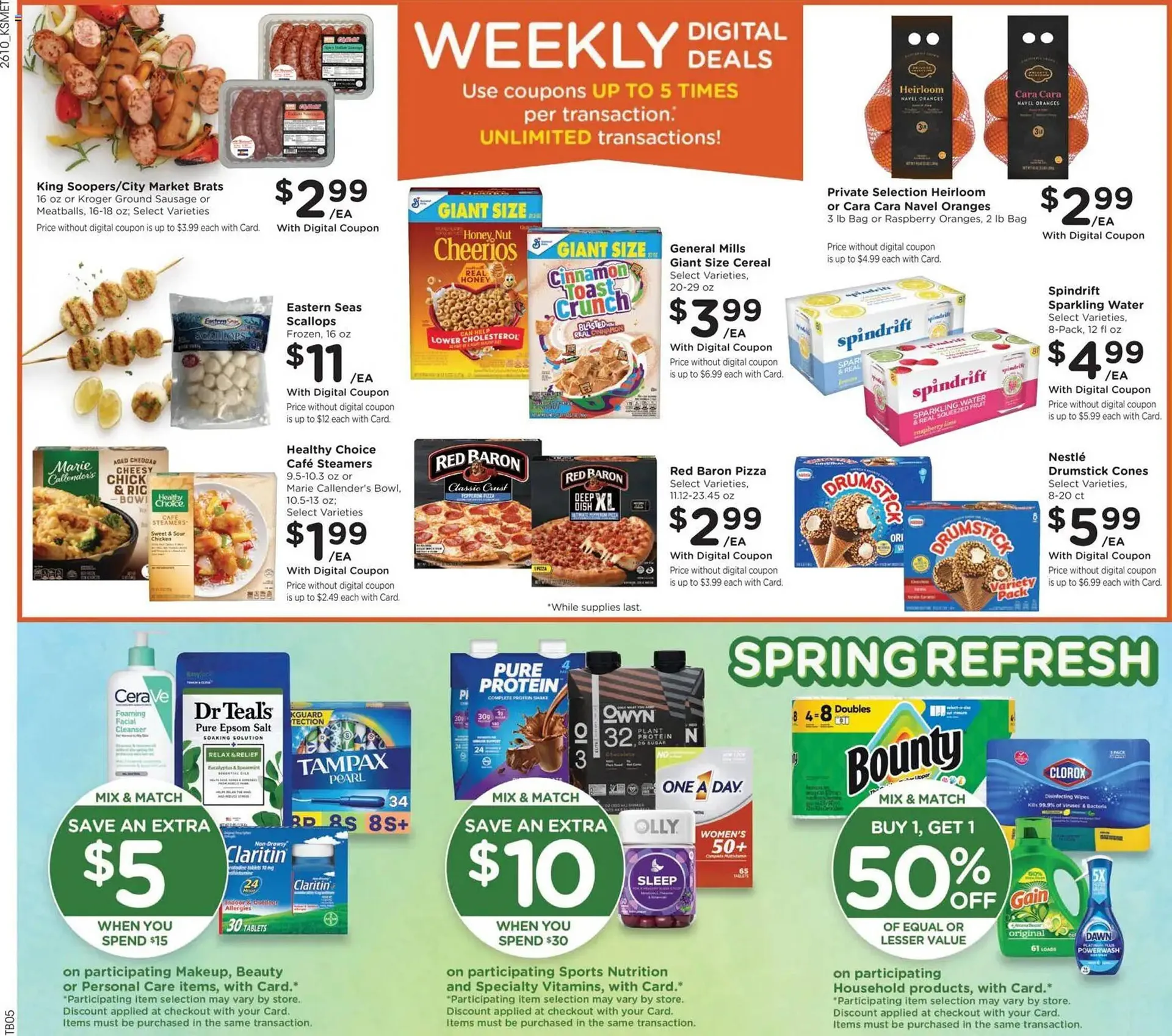 Weekly promotion King Soopers weekly ad spanning from April 8 to April 15 2026 - Page 2 for Catalogue 365