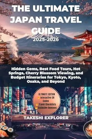 THE ULTIMATE JAPAN TRAVEL GUIDE 2025-2026: Hidden Gems, Best Food Tours, Hot Springs, Cherry Blossom Viewing, and Budget Itineraries for Tokyo, Kyoto, Osaka, and Beyond
