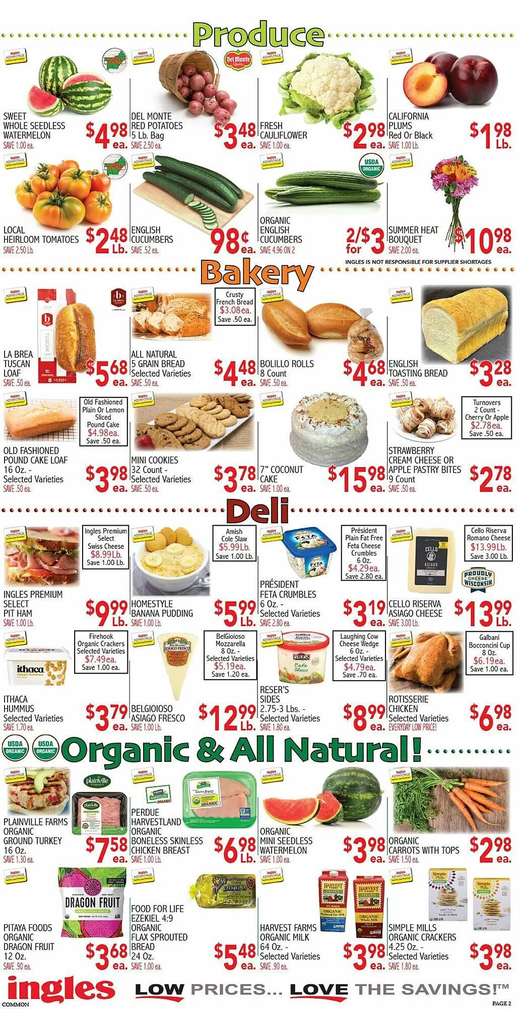 Weekly ad Ingles Markets Weekly Ad from July 30 to August 5 2025 - Page 2