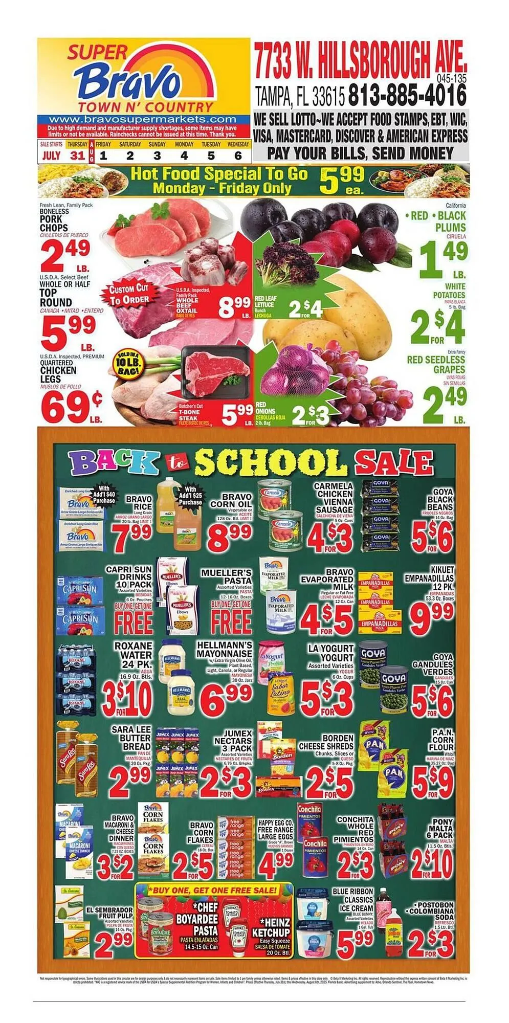 Weekly ad Bravo Supermarkets Weekly Ad from July 31 to August 6 2025 - Page 1