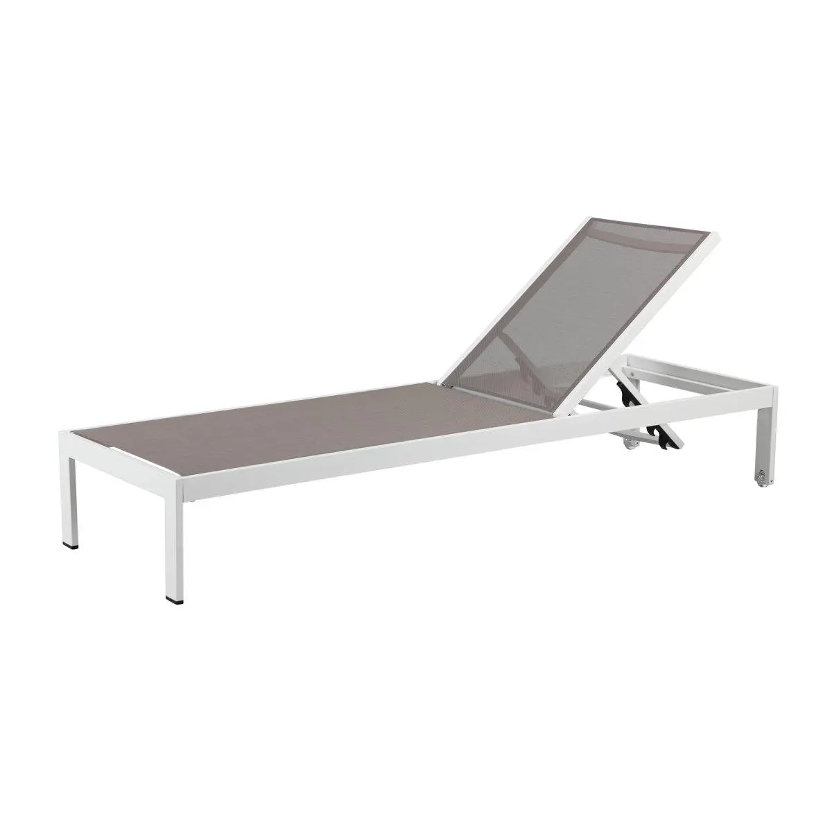 Aynura 25'' Outdoor Powder Coated Aluminum Chaise Lounge