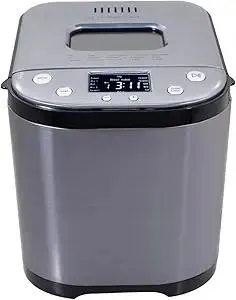Culinary chef Bread Maker Machine with Nonstick Bowl, Bread Hook, Measuring Cup & Spoon. 15-in-1, Gluten-Free Bread, Cake& Yogurt, 3 Crust Colour options and more. 3 Loaf Sizes. 2LB XL-BLACK
