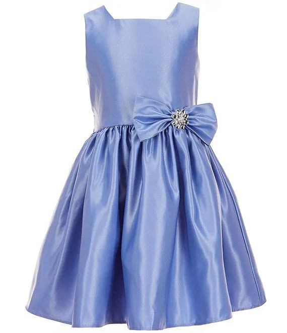 Big Girls 7-16 Sleeveless Satin Pleated Fit & Flare Dress