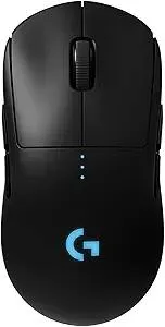 Logitech G Pro Wireless Gaming Mouse with Esports Grade Performance, Ergonomic Ambidextrous, 4-8 Programmable Buttons, and HERO 25K Sensor (Renewed)