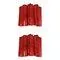 Red Tronchi Murano Style Glass Wall Sconces in Venini Style by Simoeng, Set of 2