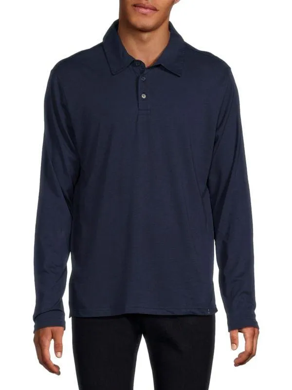 Triblend Long Sleeve Polo Shirt
