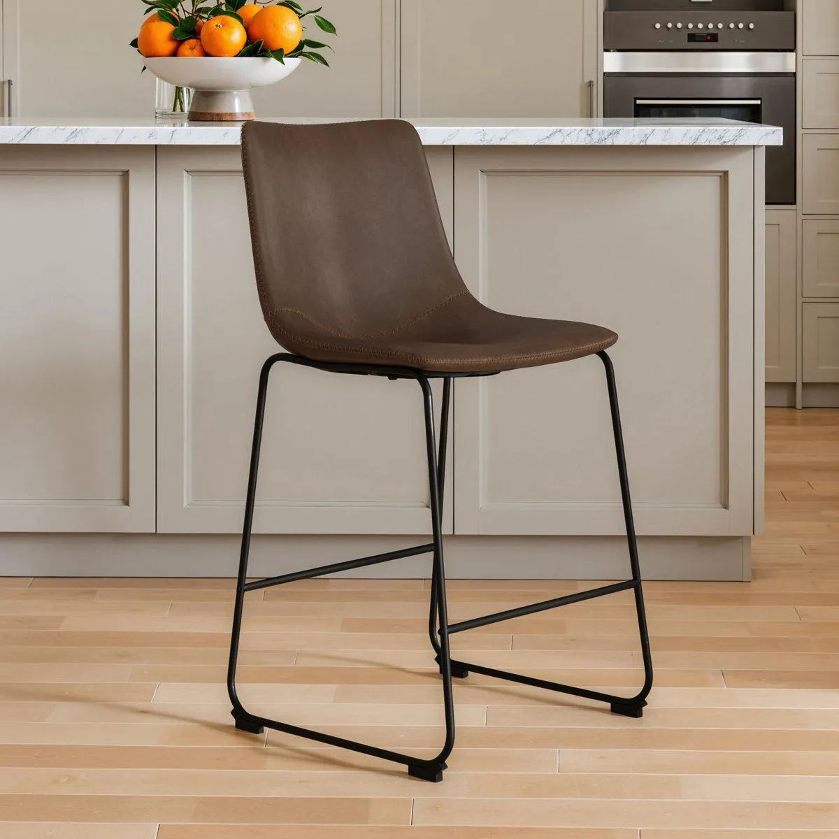 Nia Vegan Leather Bar & Counter Stool (Set of 2)