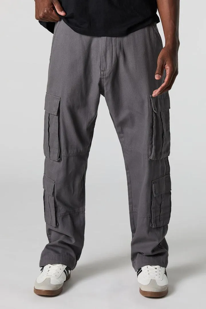 Multi Pocket Straight Leg Cargo Pant