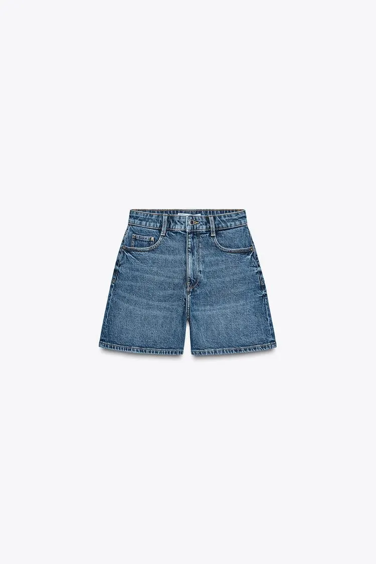 Z1975 HIGH-WAISTED MOM FIT SHORTS