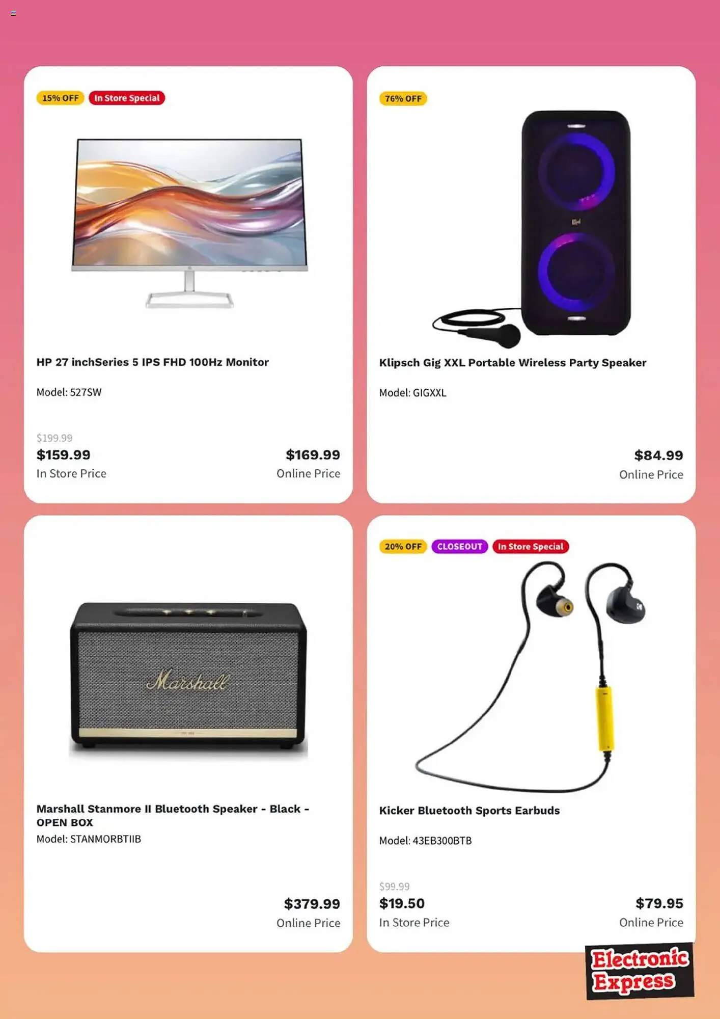 Weekly ad Electronic Express Weekly Ad from July 28 to August 5 2025 - Page 3