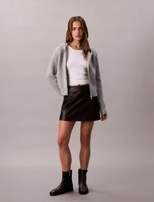 Sweater Rib Zip Hoodie