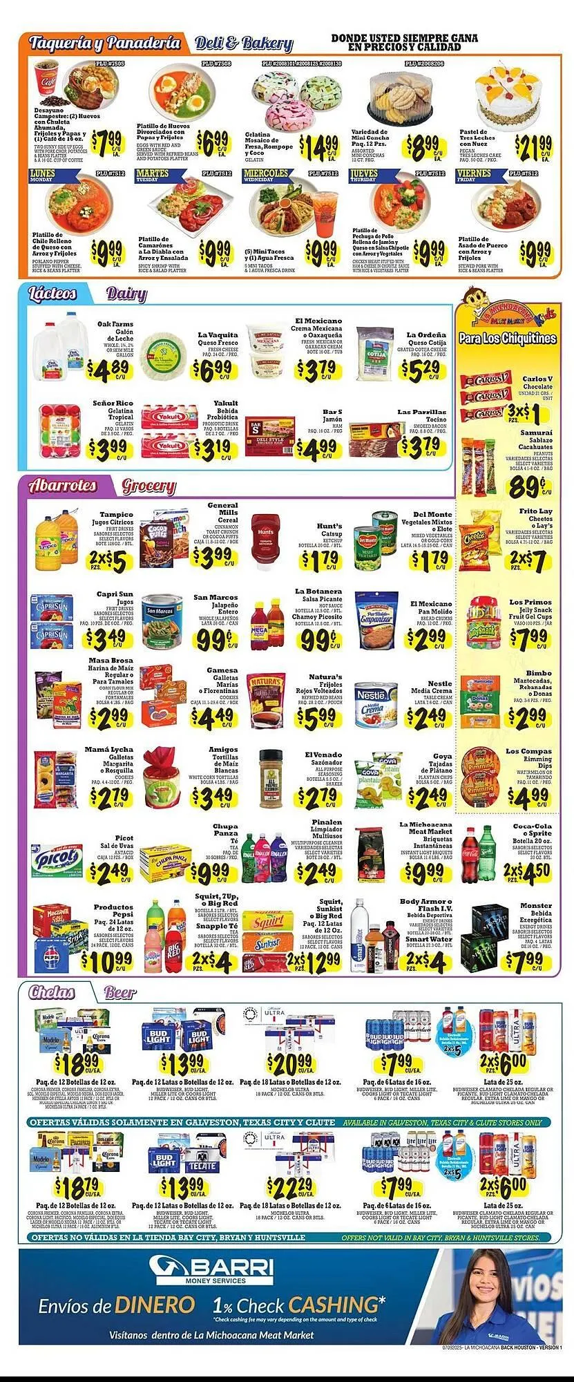 Weekly ad La Michoacana Weekly Ad from July 9 to July 22 2025 - Page 2