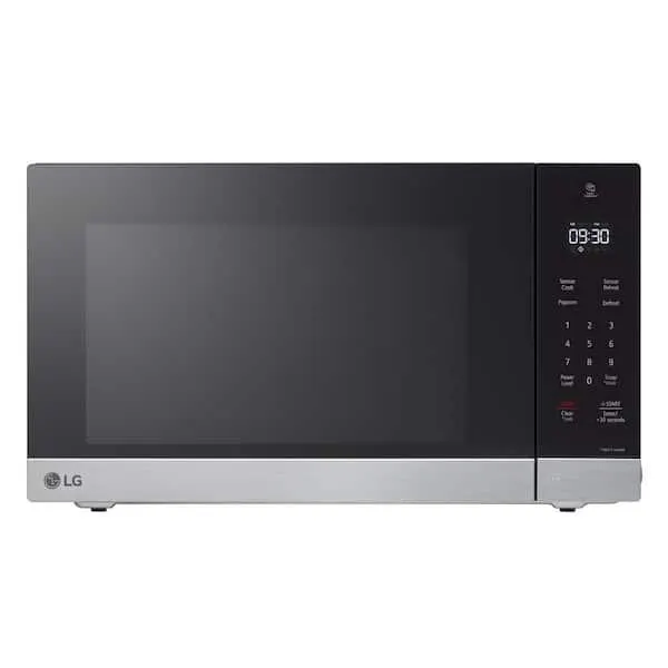 NeoChef 1.5 cu. ft. 1100-Watt Countertop Microwave in Stainless Steel with Smart Inverter