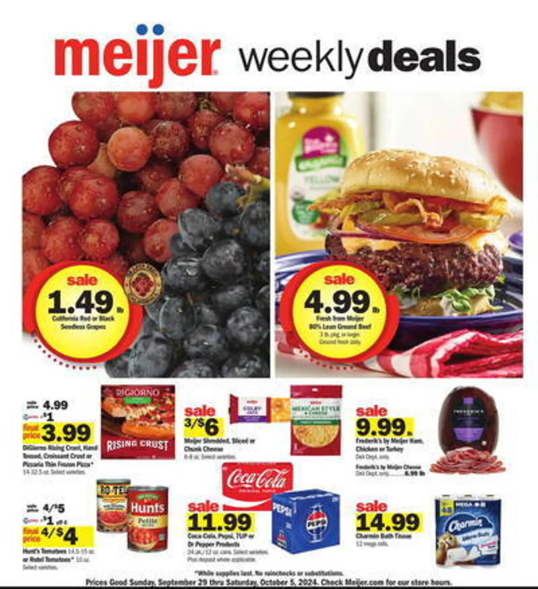Weekly ad Meijer Weekly Ad from September 29 to October 5 2024 - Page 1