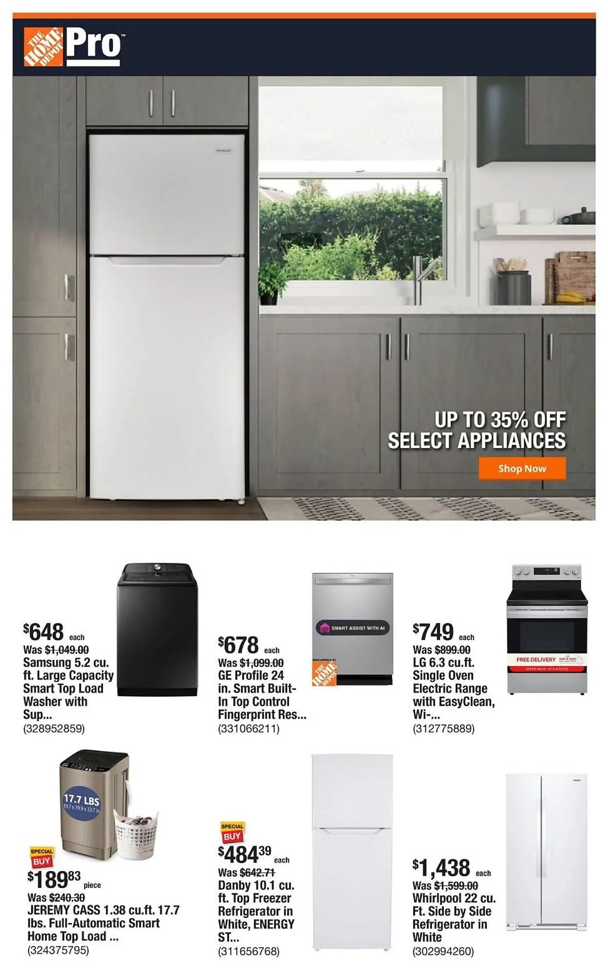Catálogo de The Home Depot Weekly Ad 31 de marzo al 7 de abril 2025 - Página 1