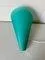 Teal Green Blown Glass Wall Light, 1980s