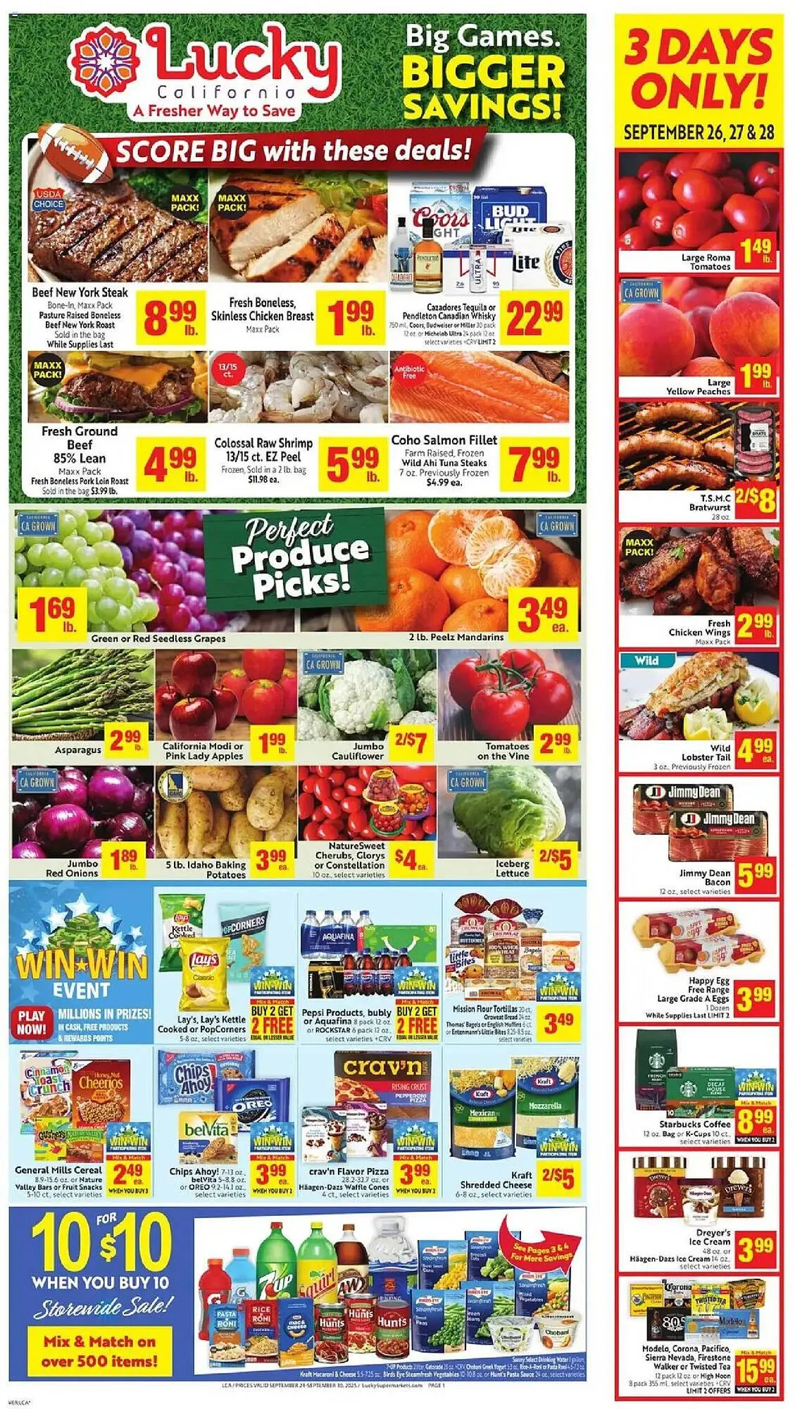 Weekly ad Lucky Supermarkets weekly ad from September 24 to October 1 2025 - Page 1
