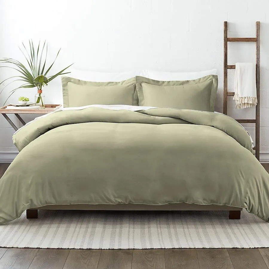 Ienjoy Home Home 3 -Piece Sage Full/Queen Duvet cover Set