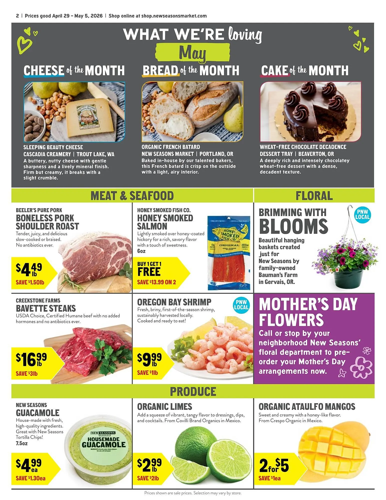 Weekly promotion New Seasons Market weekly ad spanning from April 29 to May 5 2026 - Page 2 for Catalogue 365