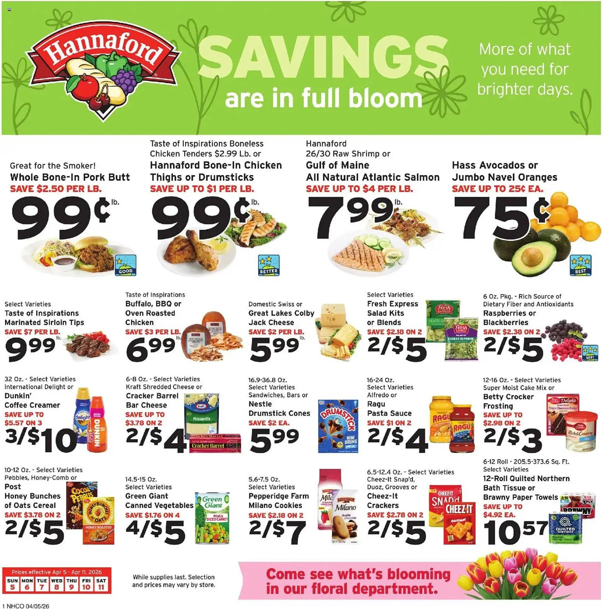 Hannaford flyer - 1