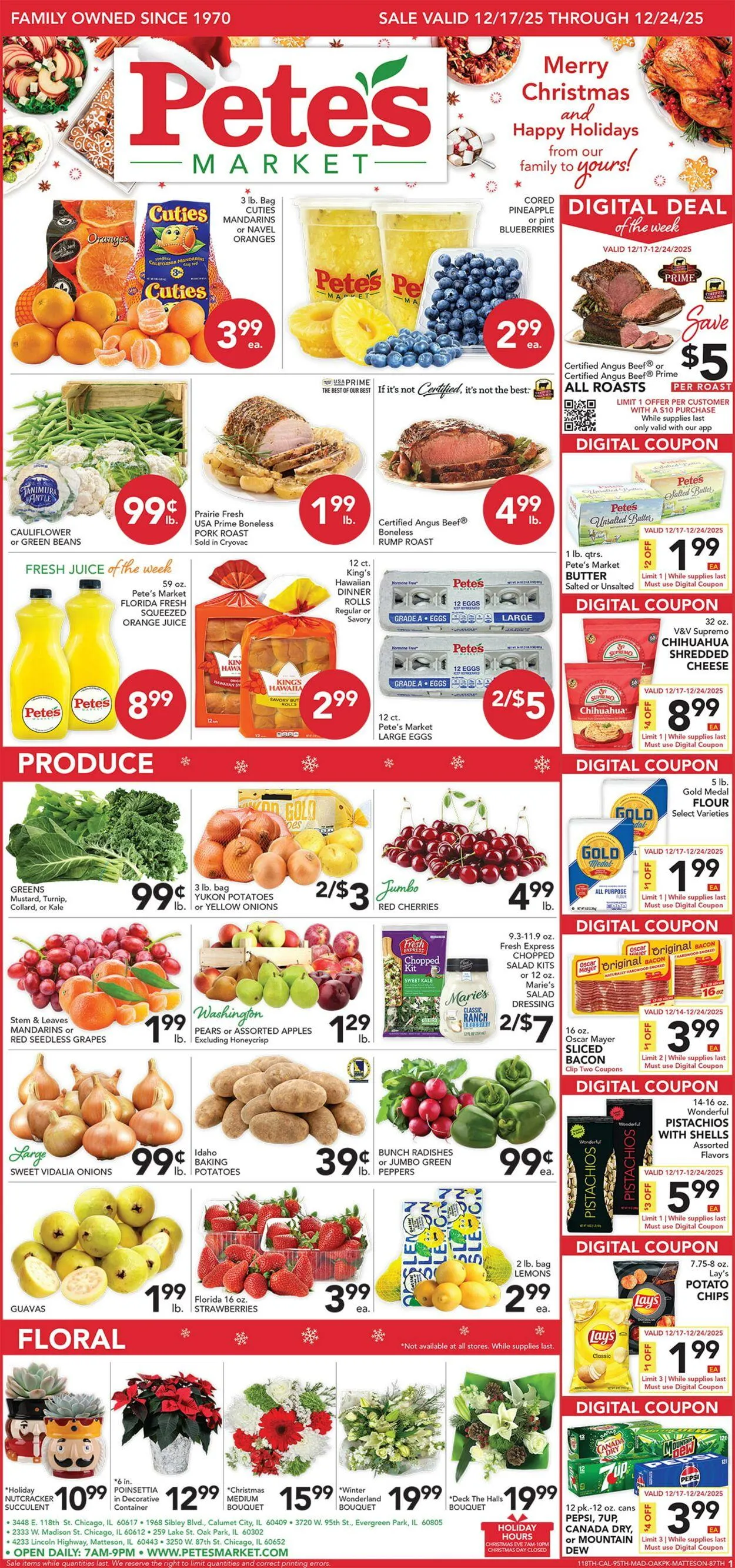 Weekly ad Pete's Fresh Market Current weekly ad from December 17 to December 23 2025 - Page 1