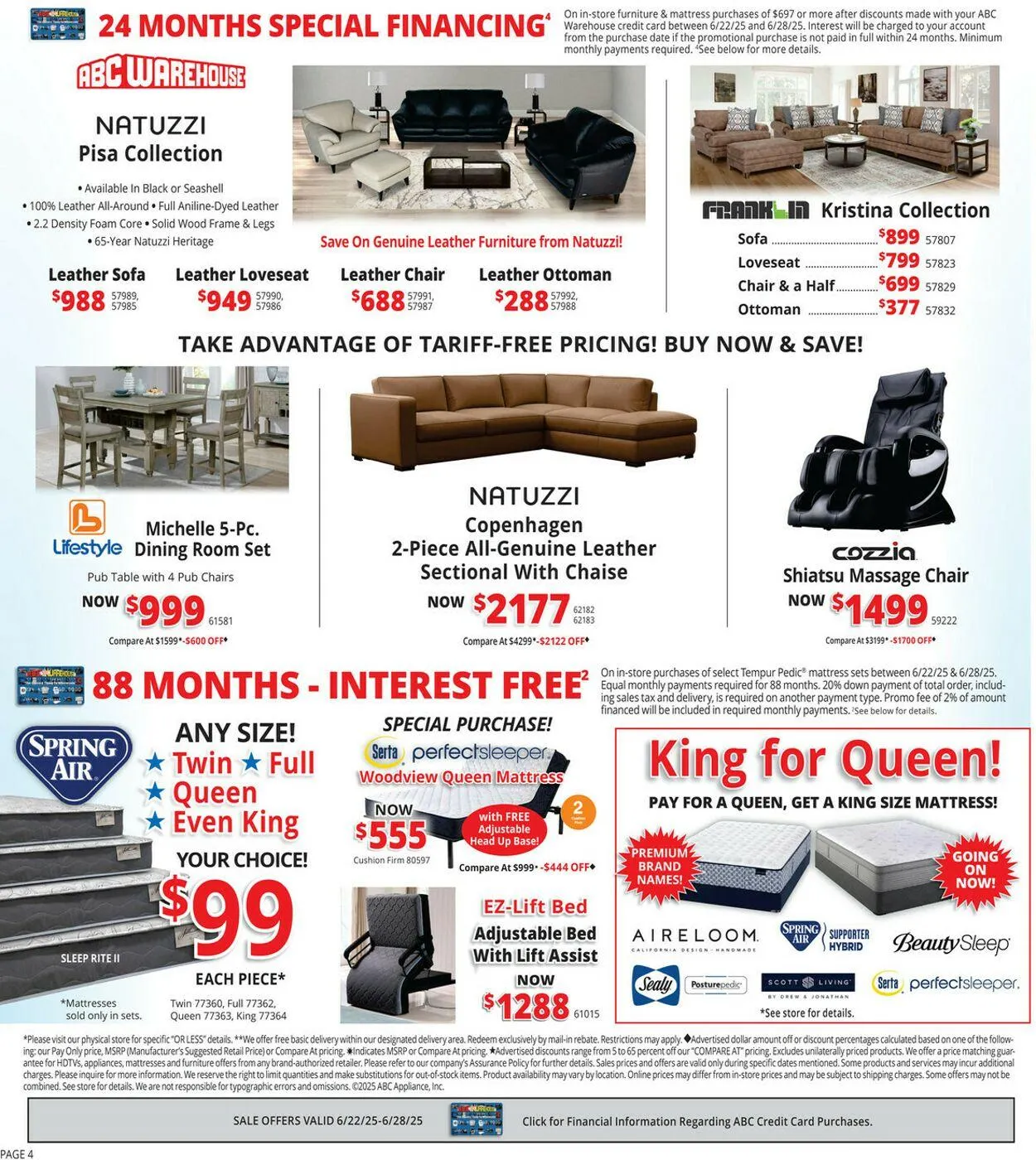 Weekly ad ABC Warehouse Current weekly ad from June 22 to June 28 2025 - Page 4