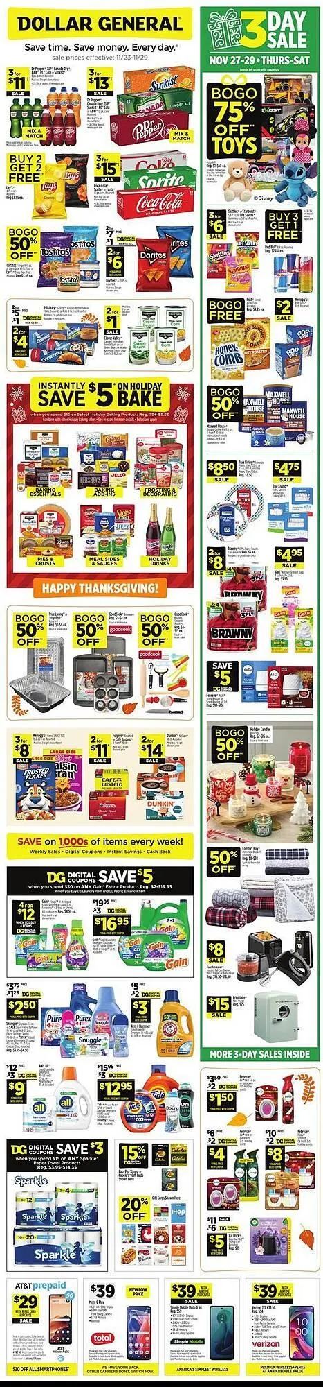 Weekly ad Dollar General weekly ad from November 23 to November 29 2025 - Page 1
