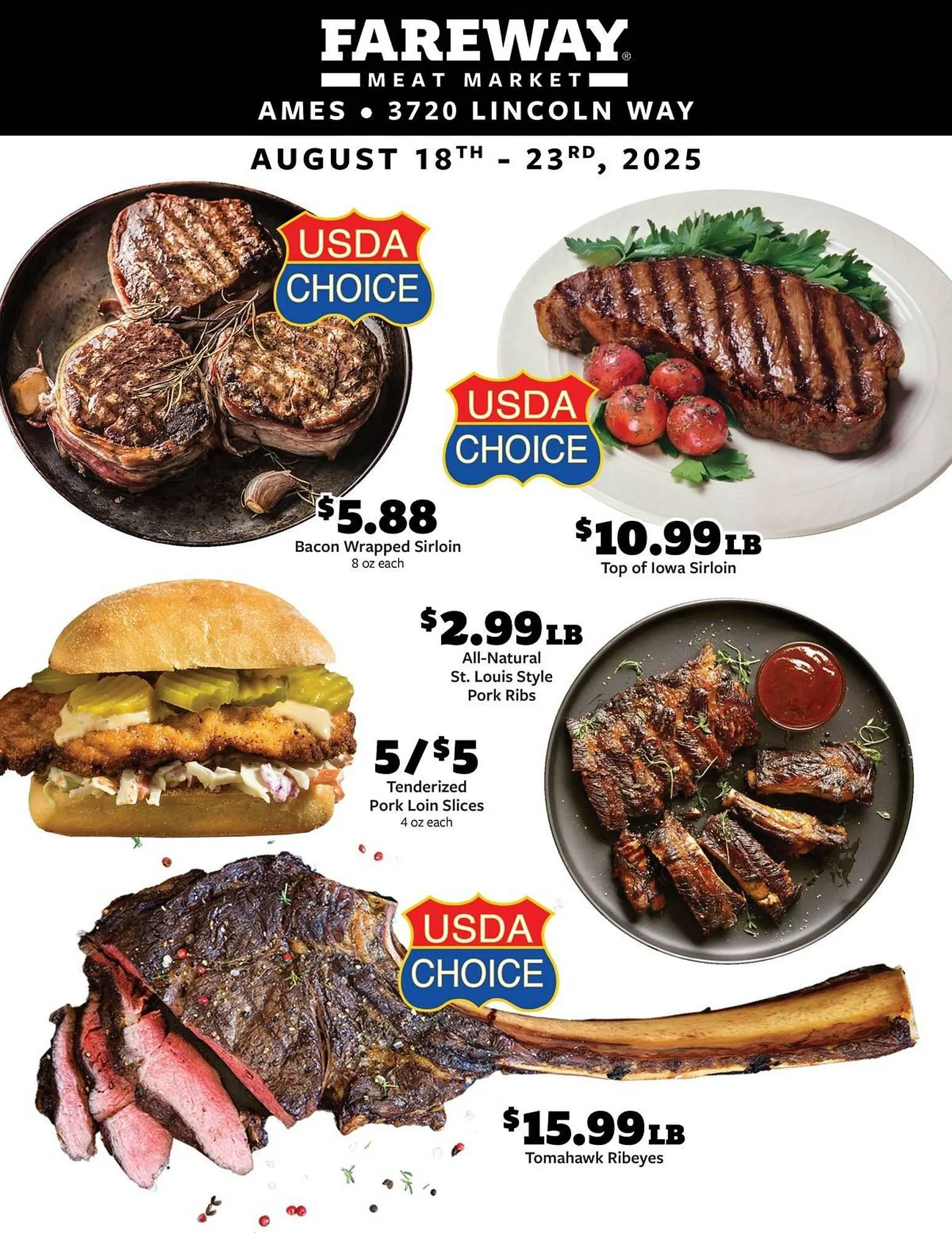 Weekly ad Fareway Weekly Ad from August 18 to August 23 2025 - Page 1