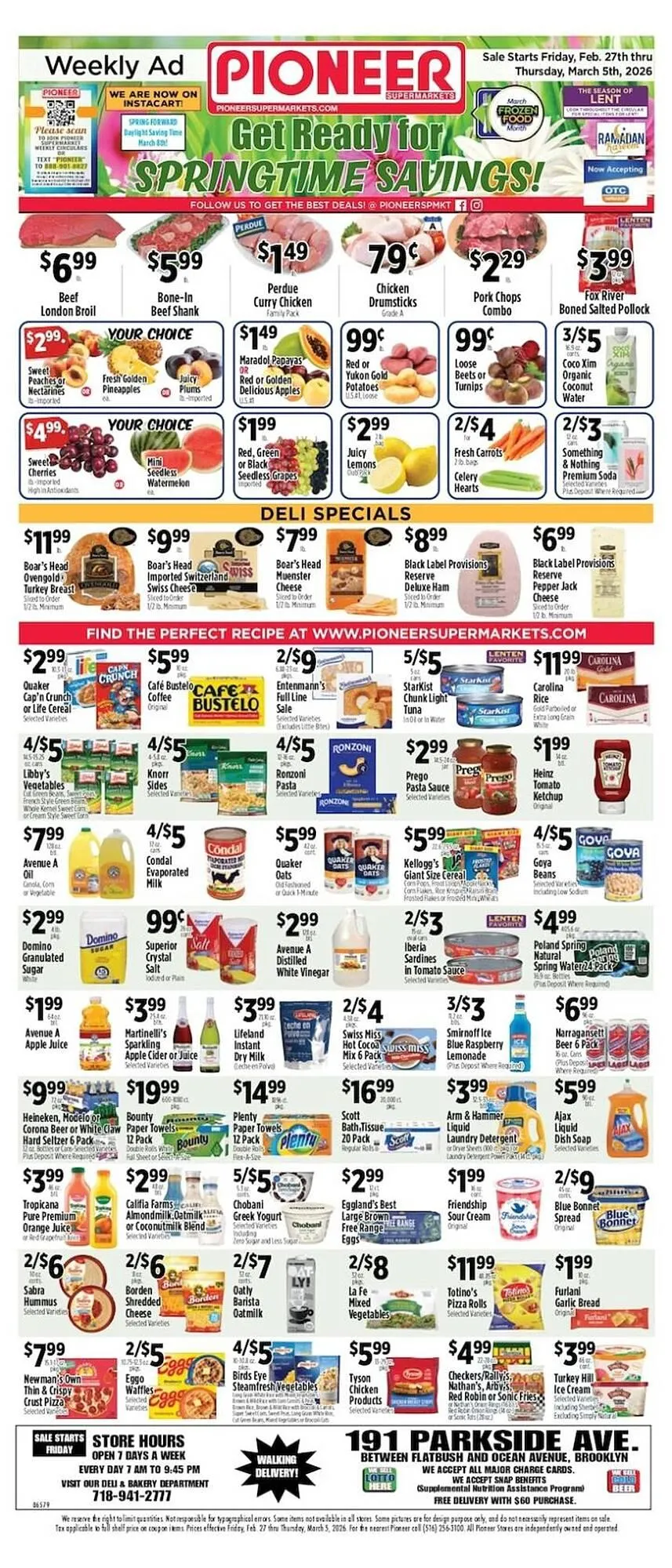 Weekly ad Pioneer Supermarkets weekly ad from February 27 to March 5 2026 - Page 1