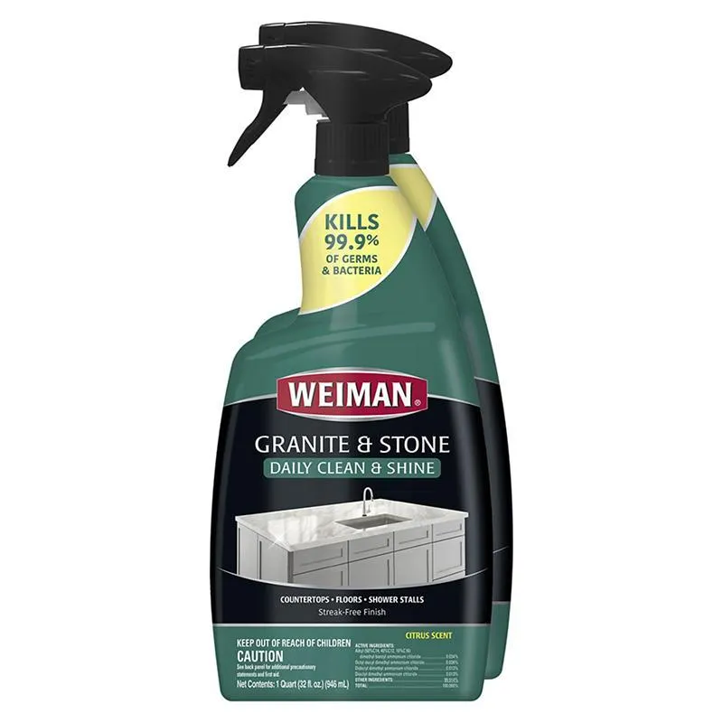 Weiman Granite & Stone Daily Cleaning & Shine Disinfectant, 2 pk./32 oz.