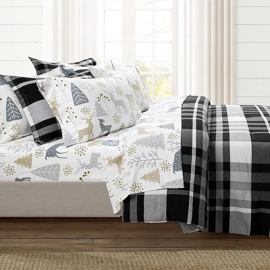 Lush Decor Neutral Animal Twin Bedspread