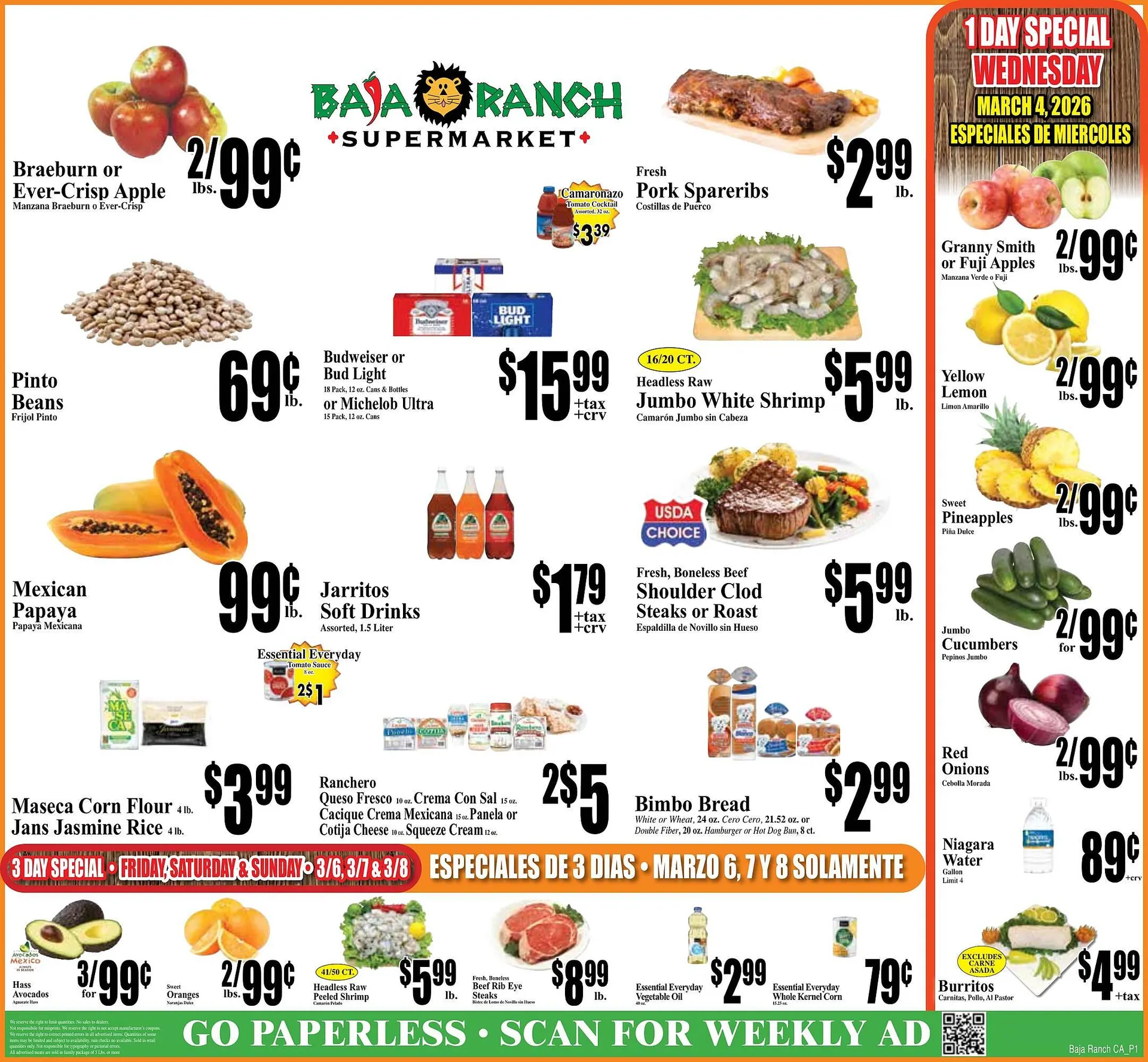 Weekly ad Baja Ranch weekly ad from March 4 to March 10 2026 - Page 1