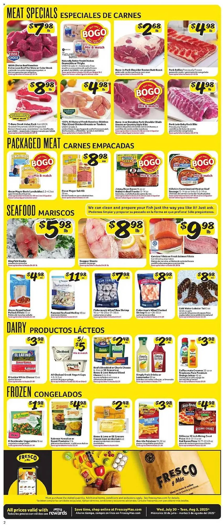 Weekly ad Fresco y Más Weekly Ad from July 30 to August 5 2025 - Page 2