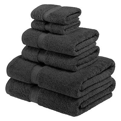 SUPERIOR 6-piece Egyptian Cotton Bath Towel Set