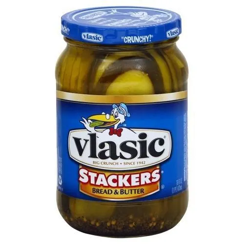 VLASIC BREAD AND BUTTER PICKLES STAC