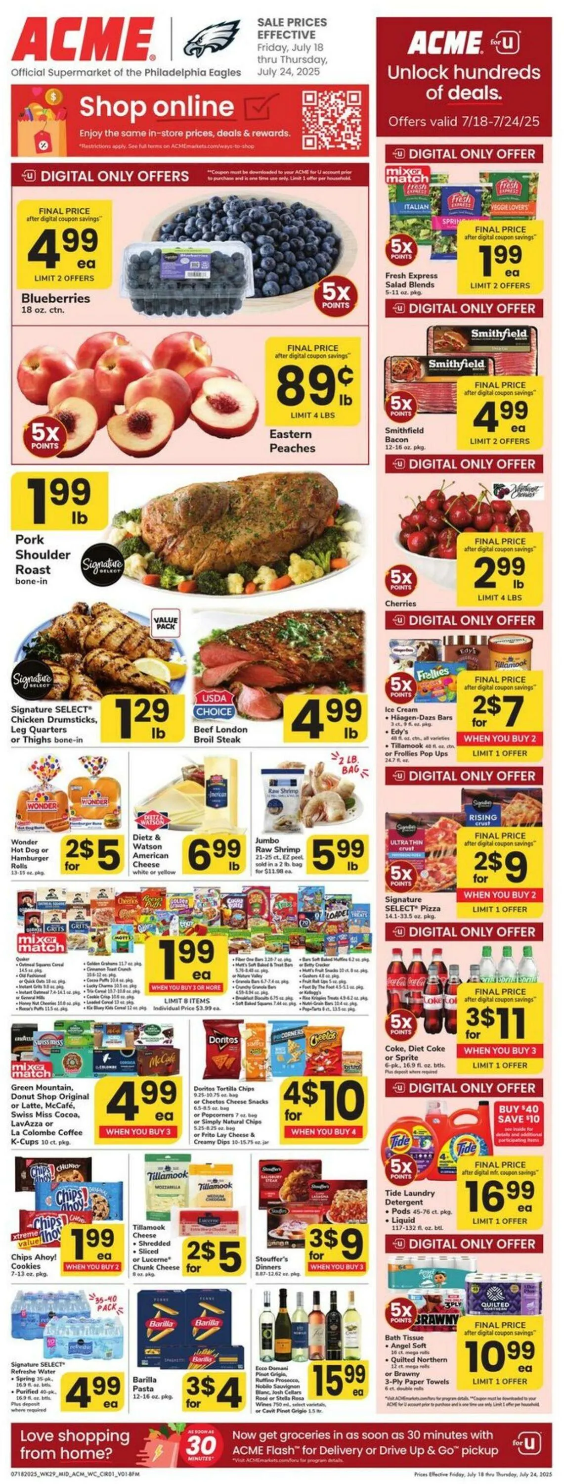 Weekly ad Acme Current weekly ad from July 18 to July 24 2025 - Page 1