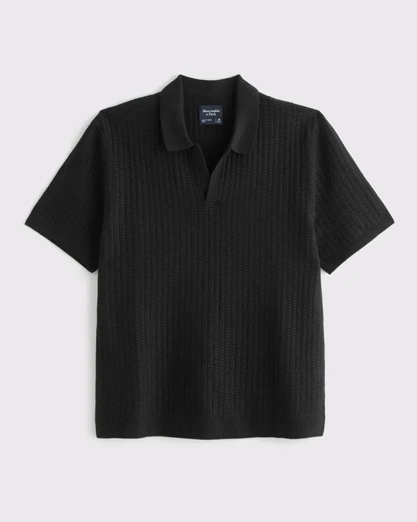 Classic Stitch Johnny Collar Sweater Polo