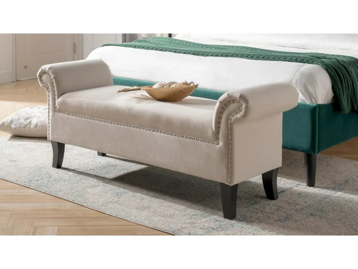Jennifer Taylor Home Kathy Roll Arm Entryway Accent Bench
