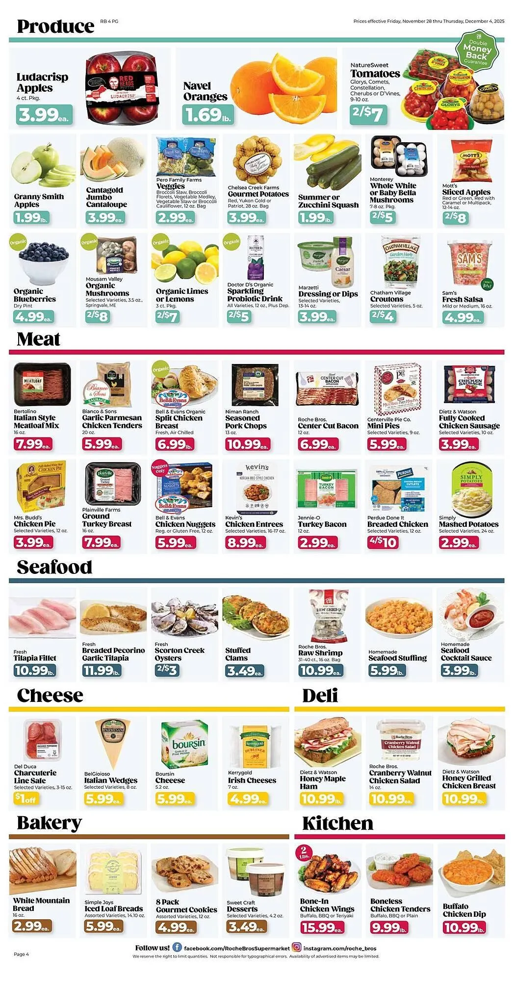 Weekly ad Roche Bros weekly ad from November 28 to December 4 2025 - Page 4