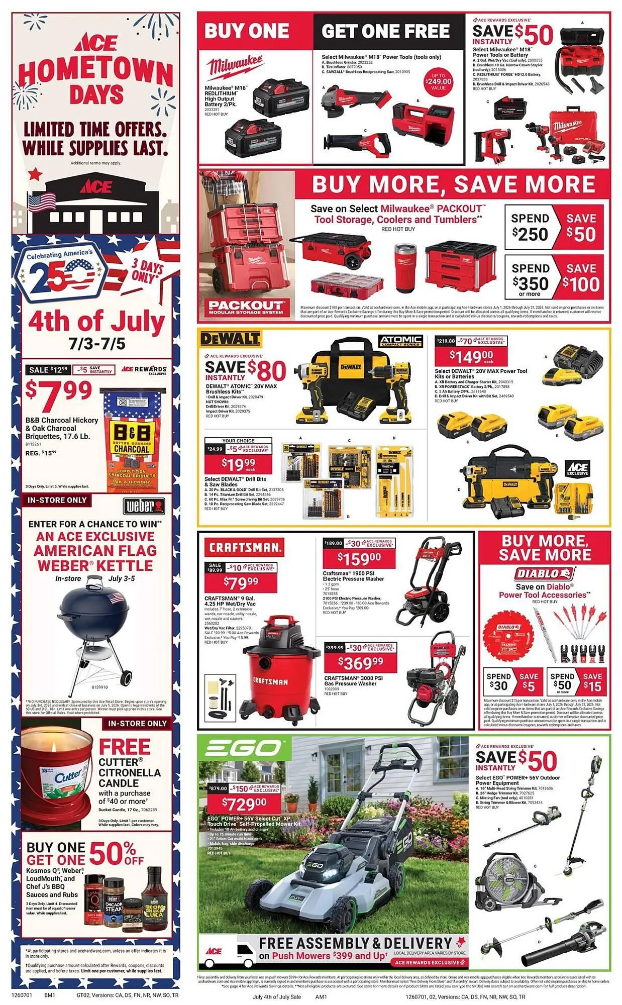 Weekly ad Ace Hardware flyer from July 1 to August 1 2026 - Page 2