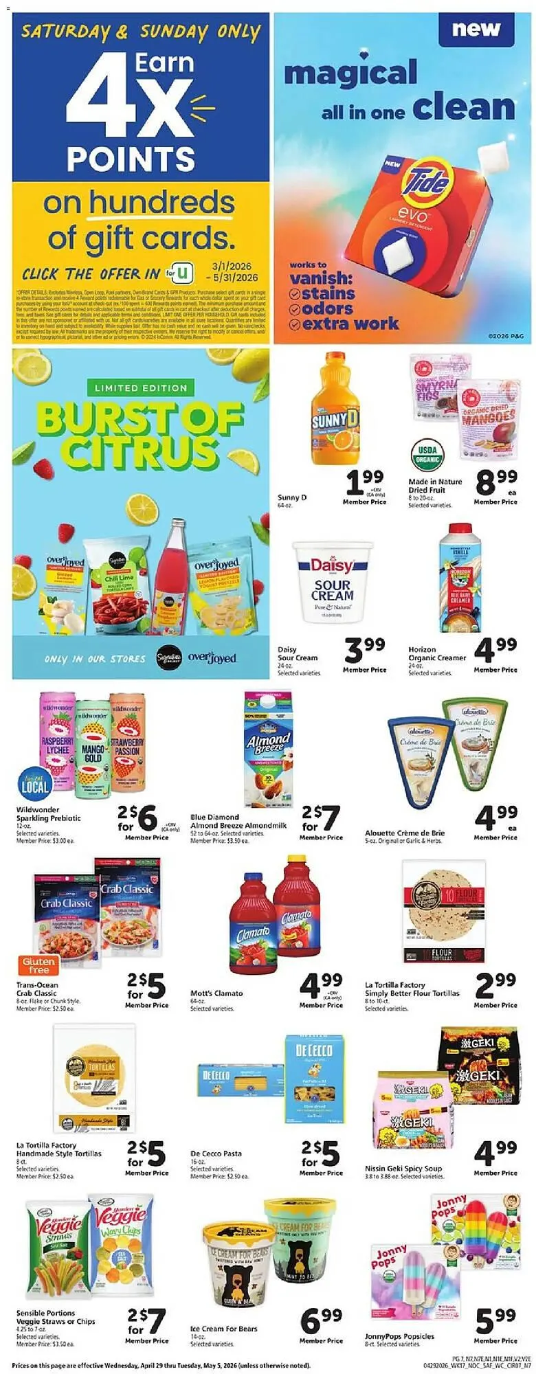 Weekly promotion Safeway weekly ad spanning from April 29 to May 5 2026 - Page 9 for Catalogue 365