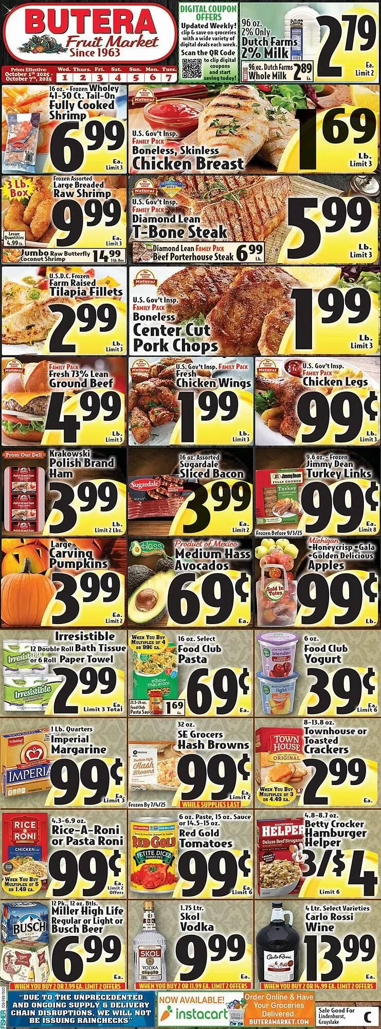 Weekly ad Butera weekly ad from October 1 to October 7 2025 - Page 1