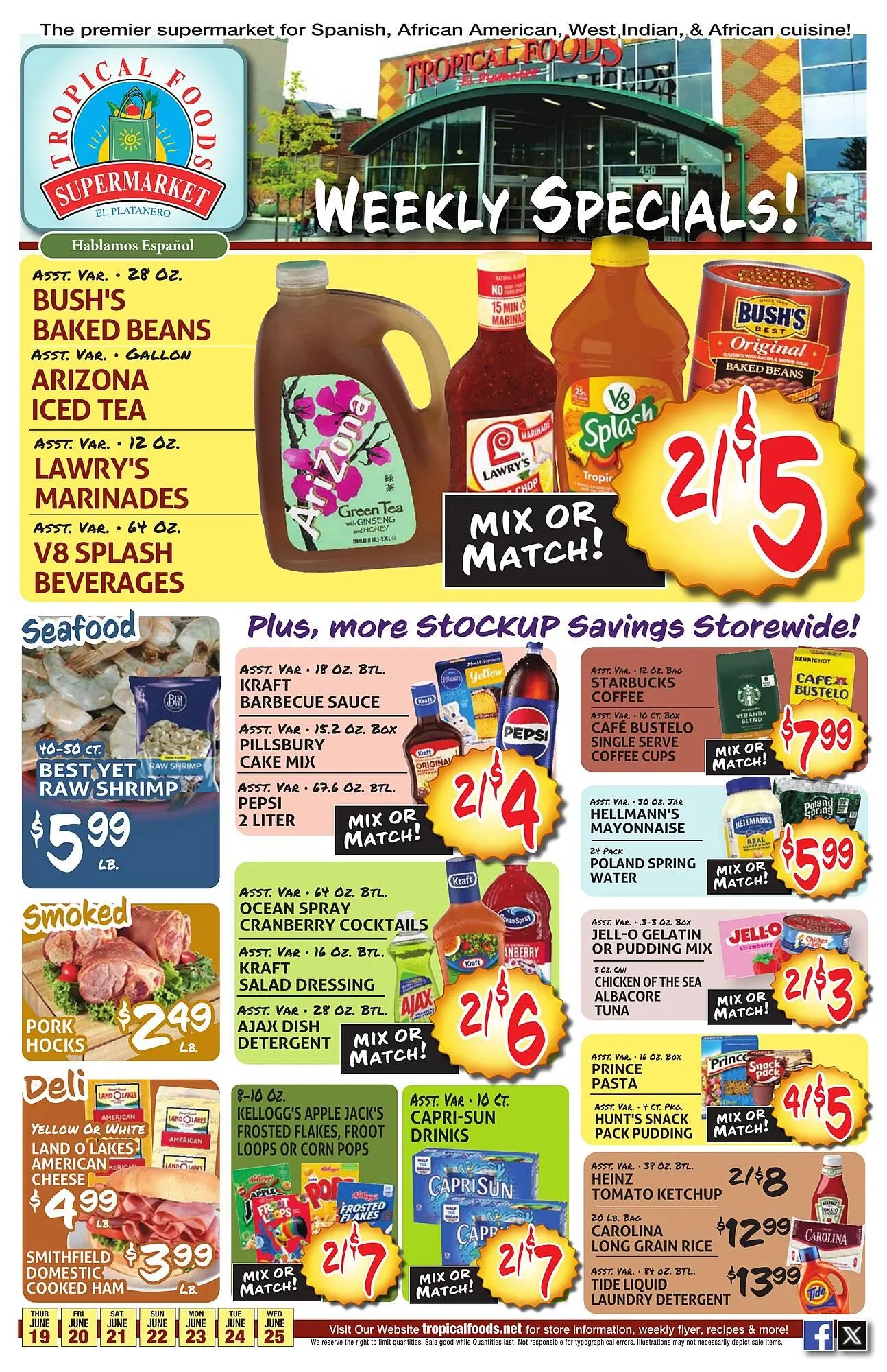 Tropical Foods Supermarket Weekly Ad - 1