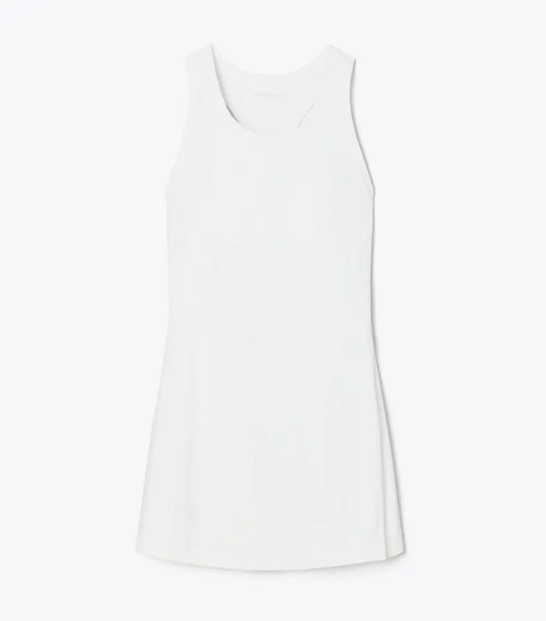 PERFORMANCE JERSEY SIDE-SLIT TENNIS DRESS