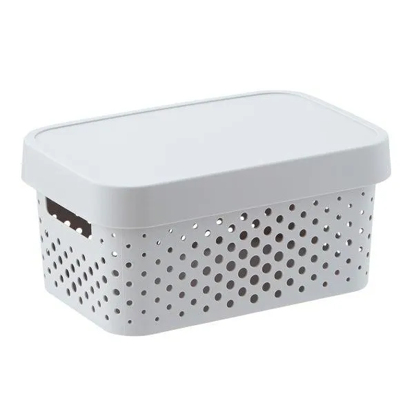 Curver Infinity Small Plastic Storage Boxes with Lids