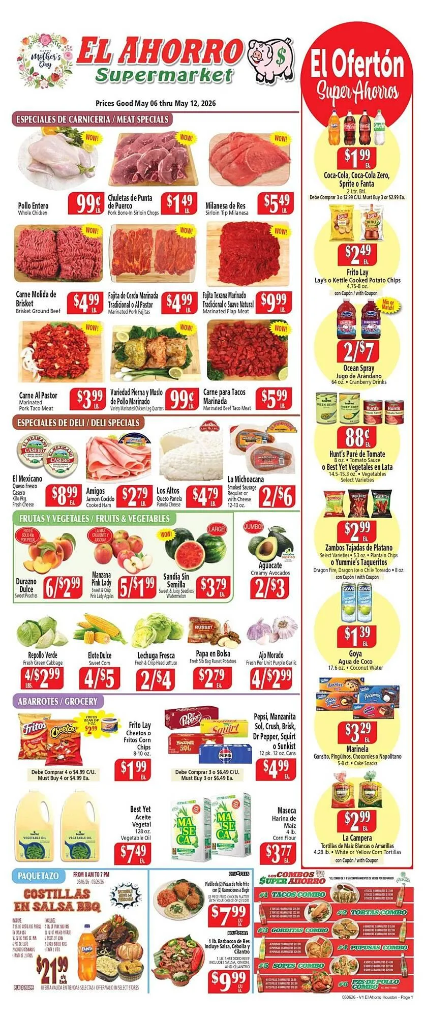 Weekly ad El Ahorro weekly ad from May 6 to May 12 2026 - Page 1