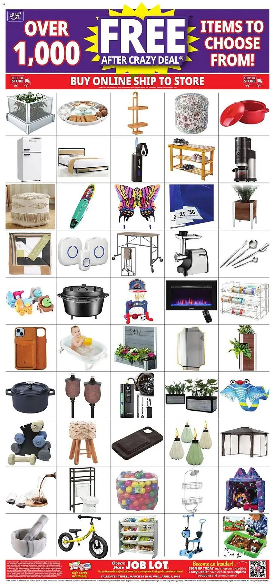 Weekly ad Ocean State Job Lot flyer from March 26 to April 1 2026 - Page 28